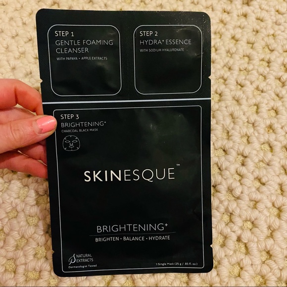 NWT Skinesque Brightening Charcoal 3 Step Mask Experience - Picture 1 of 3
